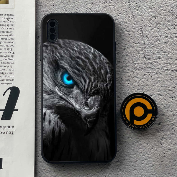 iPhone XS Max - Black Art   Design 2 - Premium Metal Printed soft Bumper shock Proof Case CS-32438