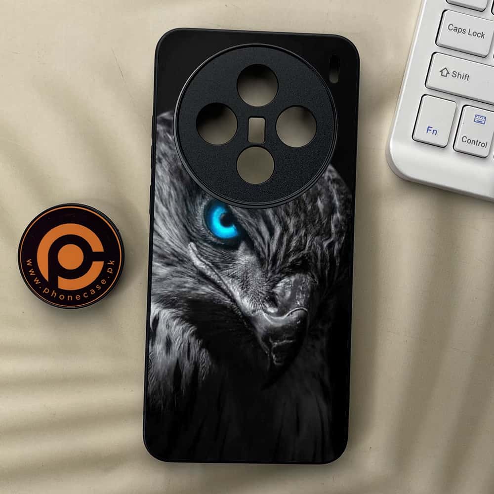 Vivo X200 - Black Art Series - Premium Metal  Printed soft Bumper shock Proof Case