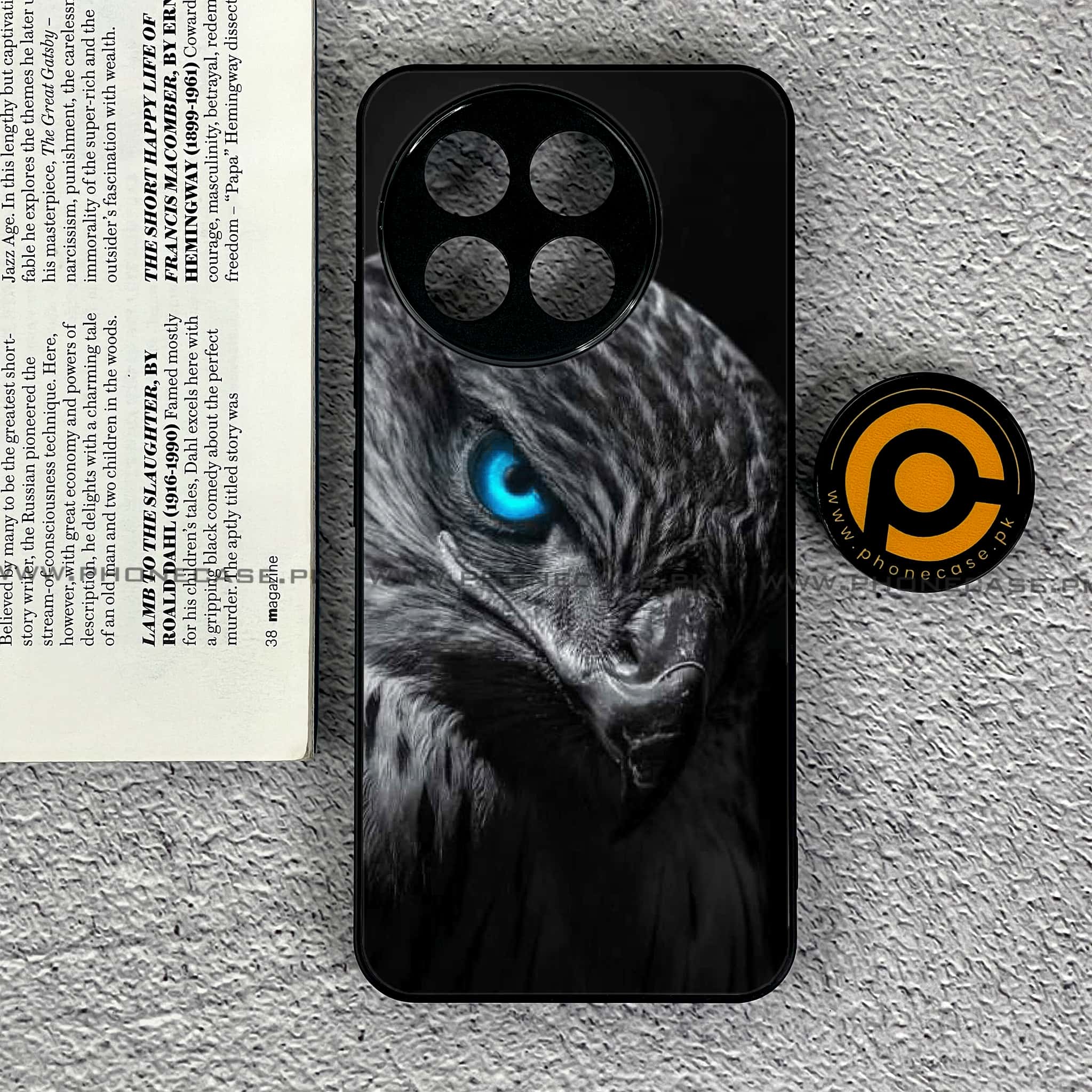 OnePlus 13R - Black Art Series - Premium Printed Glass soft Bumper shock Proof Case
