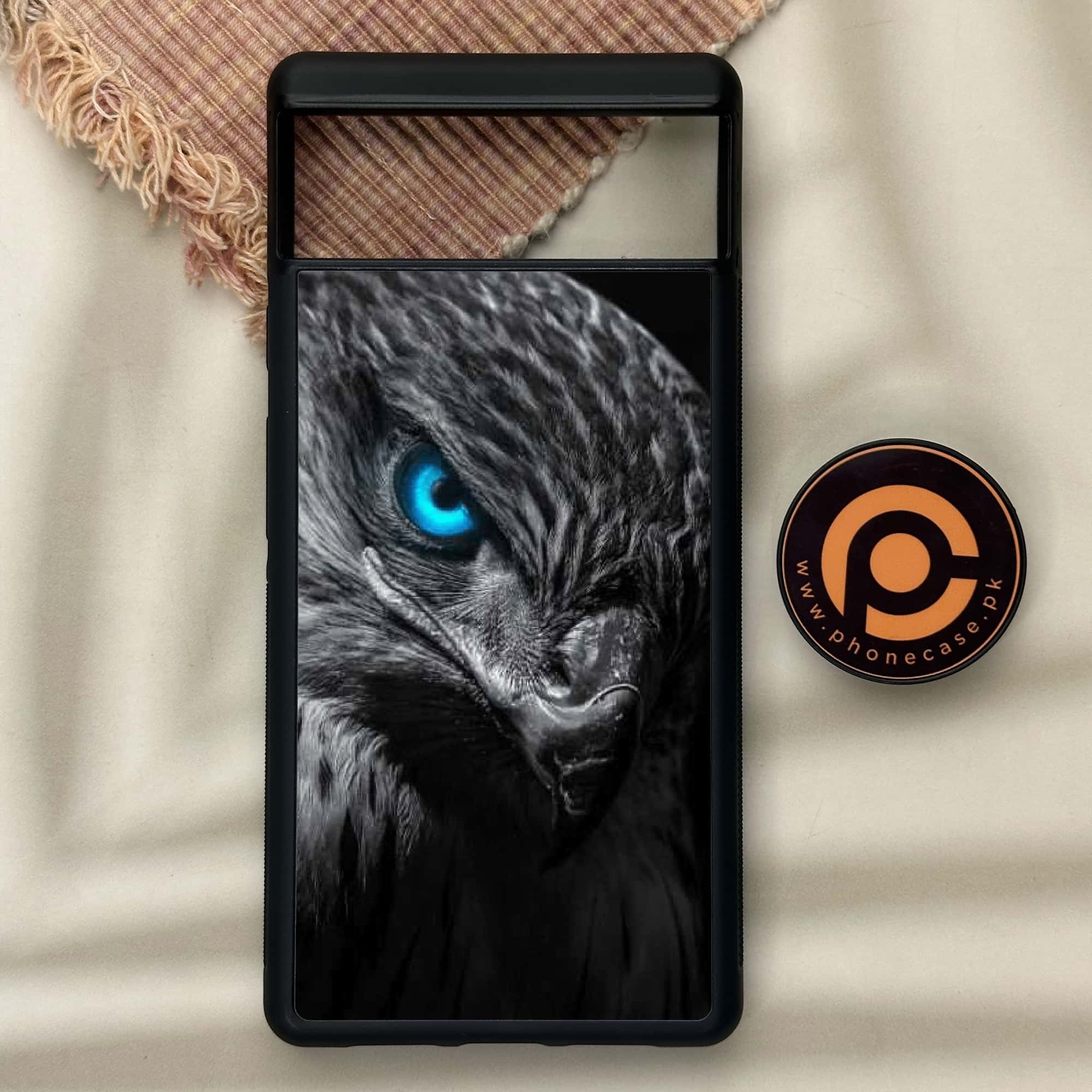 Google Pixel 6 - Black Art Series - Premium Metal Printed soft Bumper Shock Proof Case