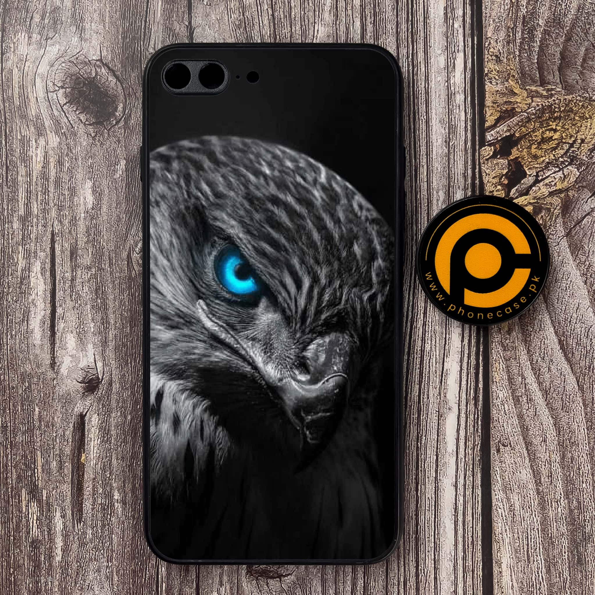 iPhone 7Plus - Black Art Series - Premium Metal Printed soft Bumper shock Proof Case