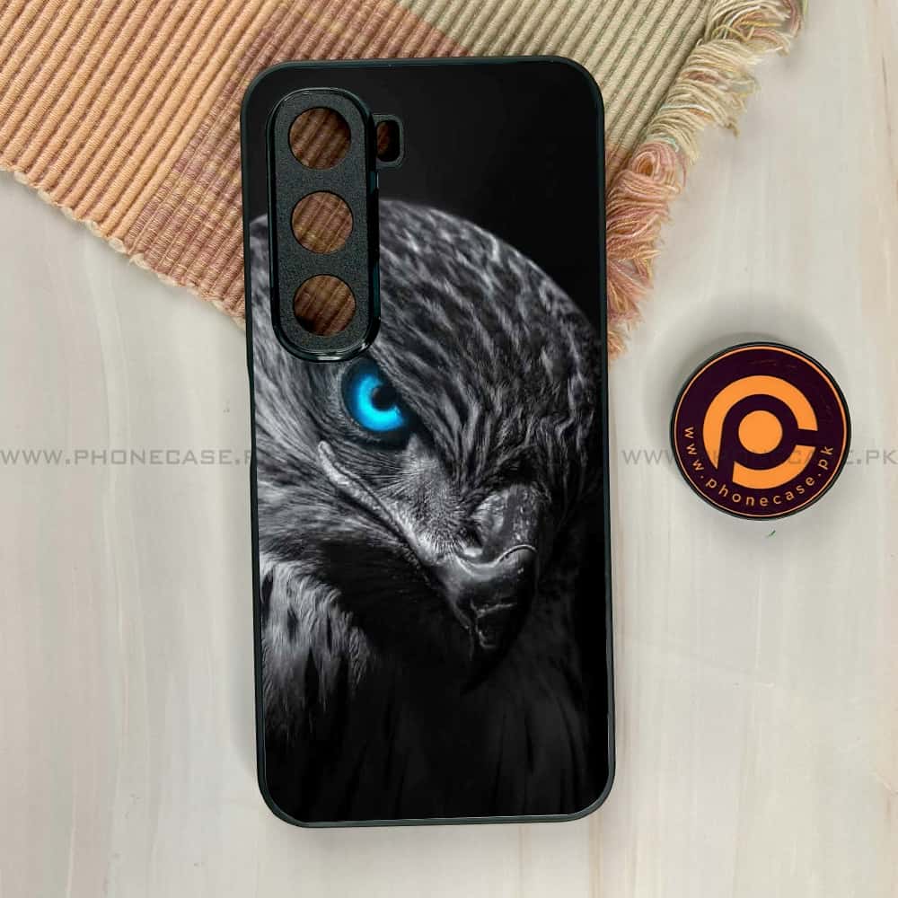 Infinix Hot 60i - Black Art Series - Premium Metal Printed soft Bumper shock Proof Case