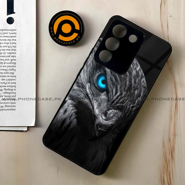 Vivo V29e - Black Art Design 2 - Premium Printed Glass soft Bumper shock Proof Case CS-22296 CS-26804