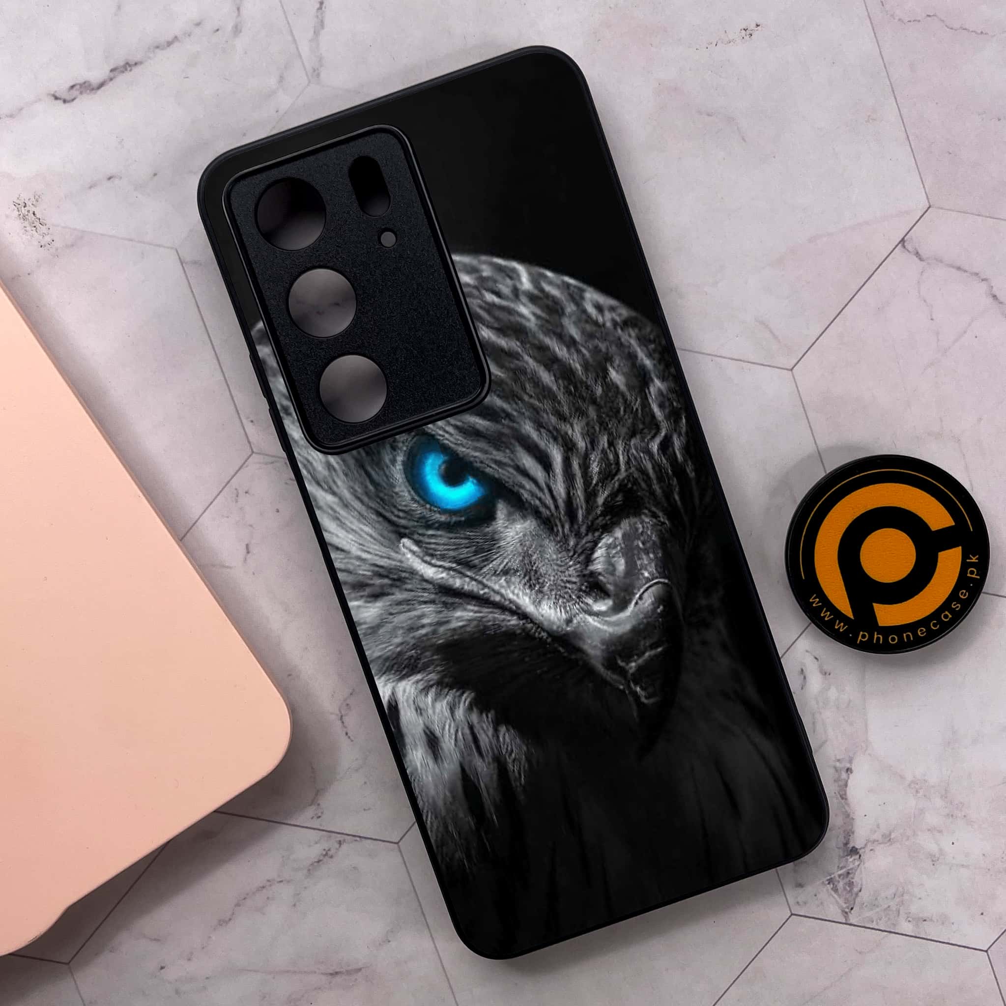 Realme C75x 4G - Black Art Series - Premium Metal Printed soft Bumper shock Proof Case