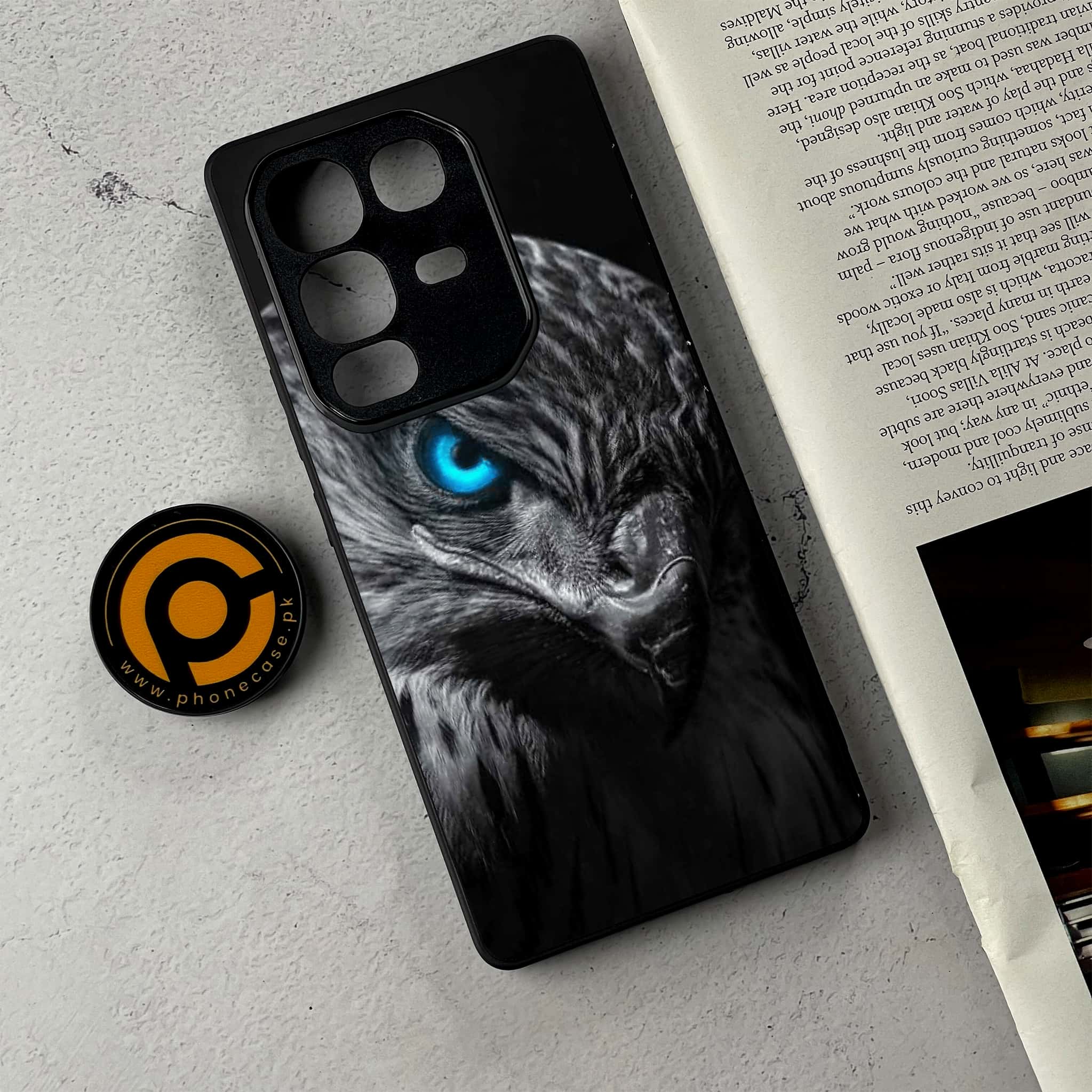 Infinix Note 50 - Black Art Series - Premium Metal Printed Soft Bumper Shockproof Case