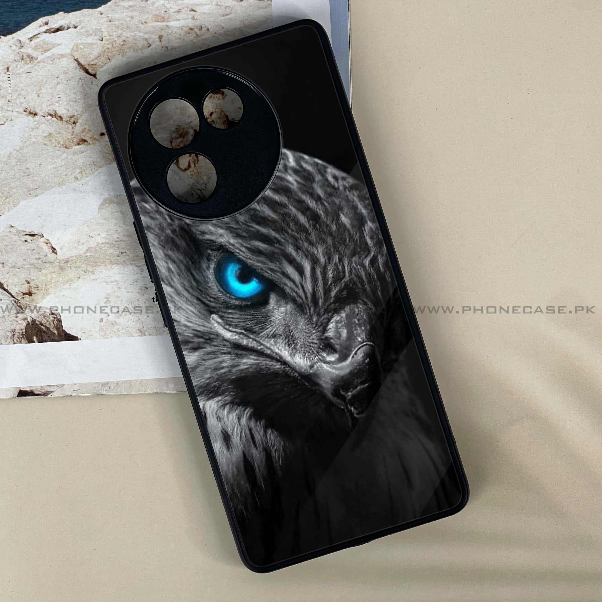 Vivo V30E - Black Art Series - Premium Printed Metal soft Bumper shock Proof Case