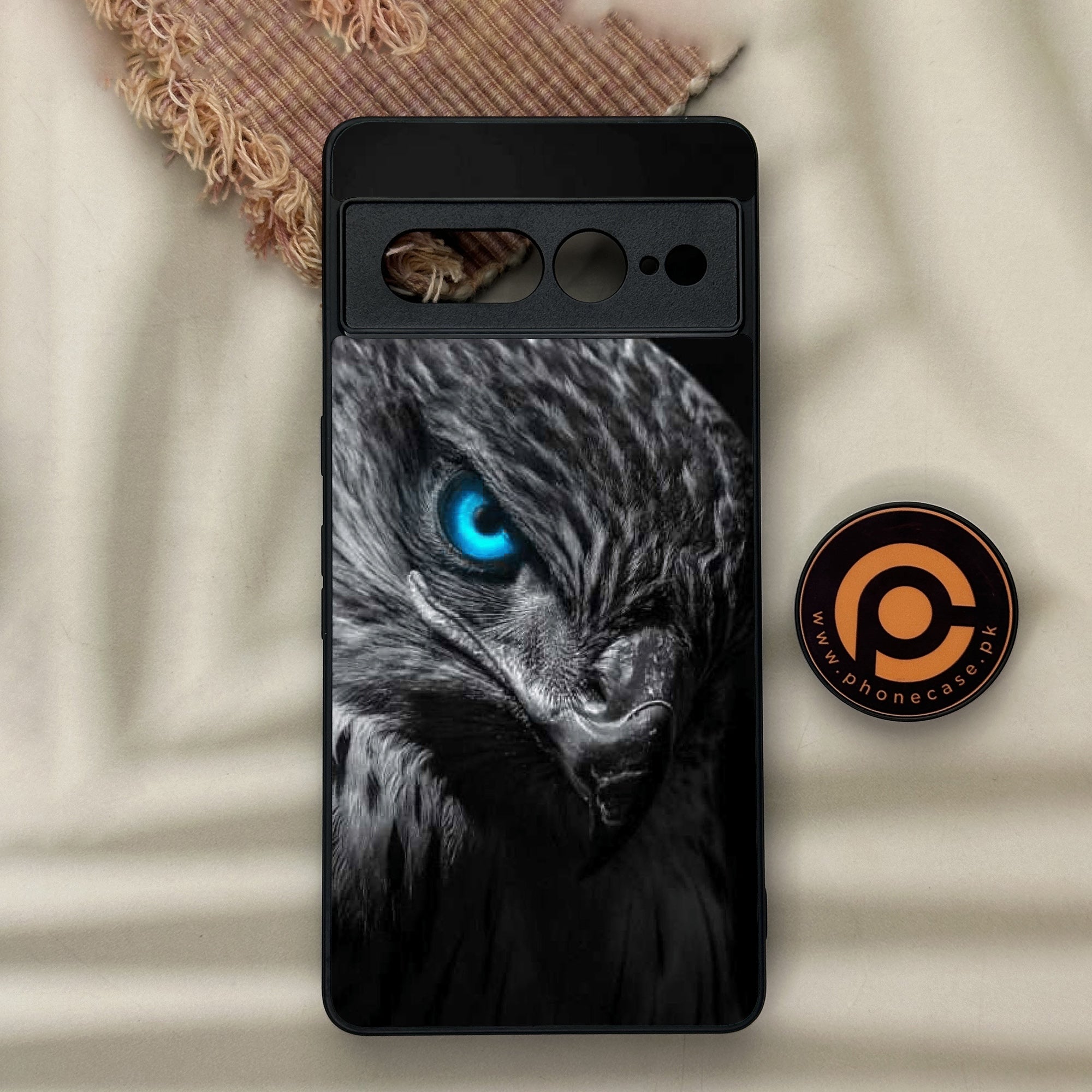 Google Pixel 7 Pro - Black Art Series - Premium Metal Printed soft Bumper Shock Proof Case