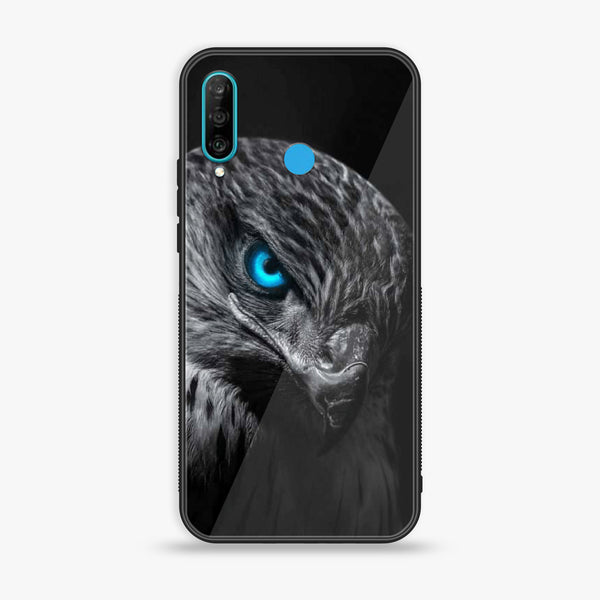 Huawei P30 lite - Black Art Design 2 - Premium Printed Glass soft Bumper shock Proof Case CS-CS-17710