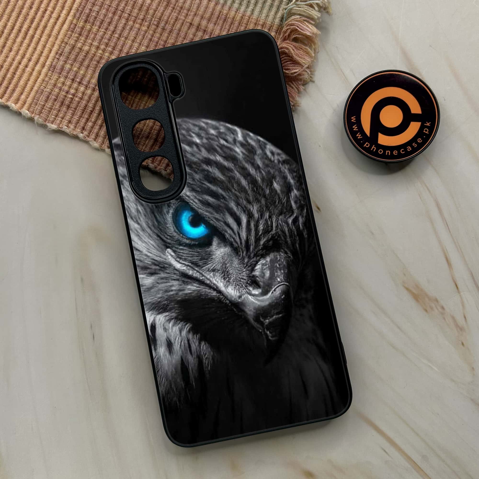 Vivo Y400 - Black Art Series - Premium Metal Printed soft Bumper shock Proof Case