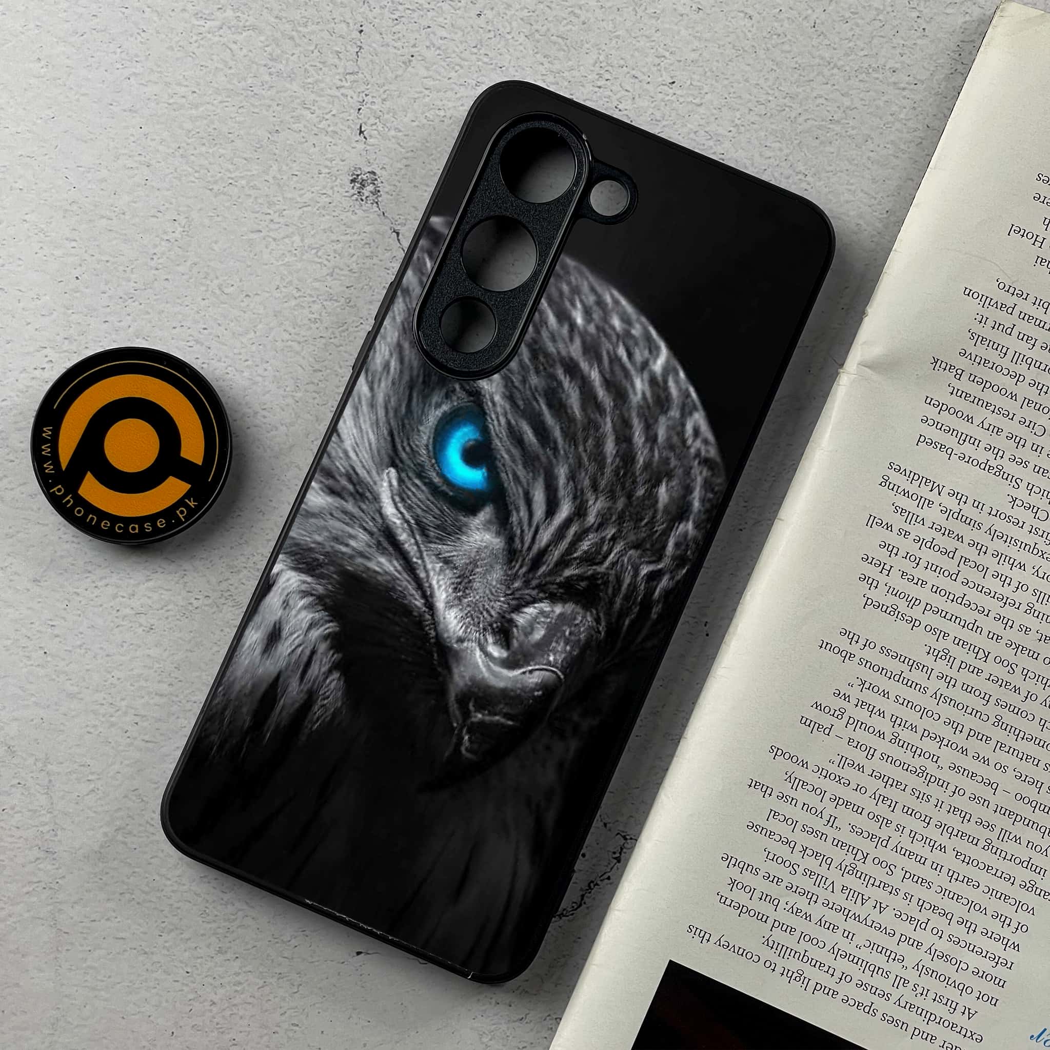 Vivo Y04 - Black Art Series - Premium Metal Printed Soft Bumper Shockproof Case