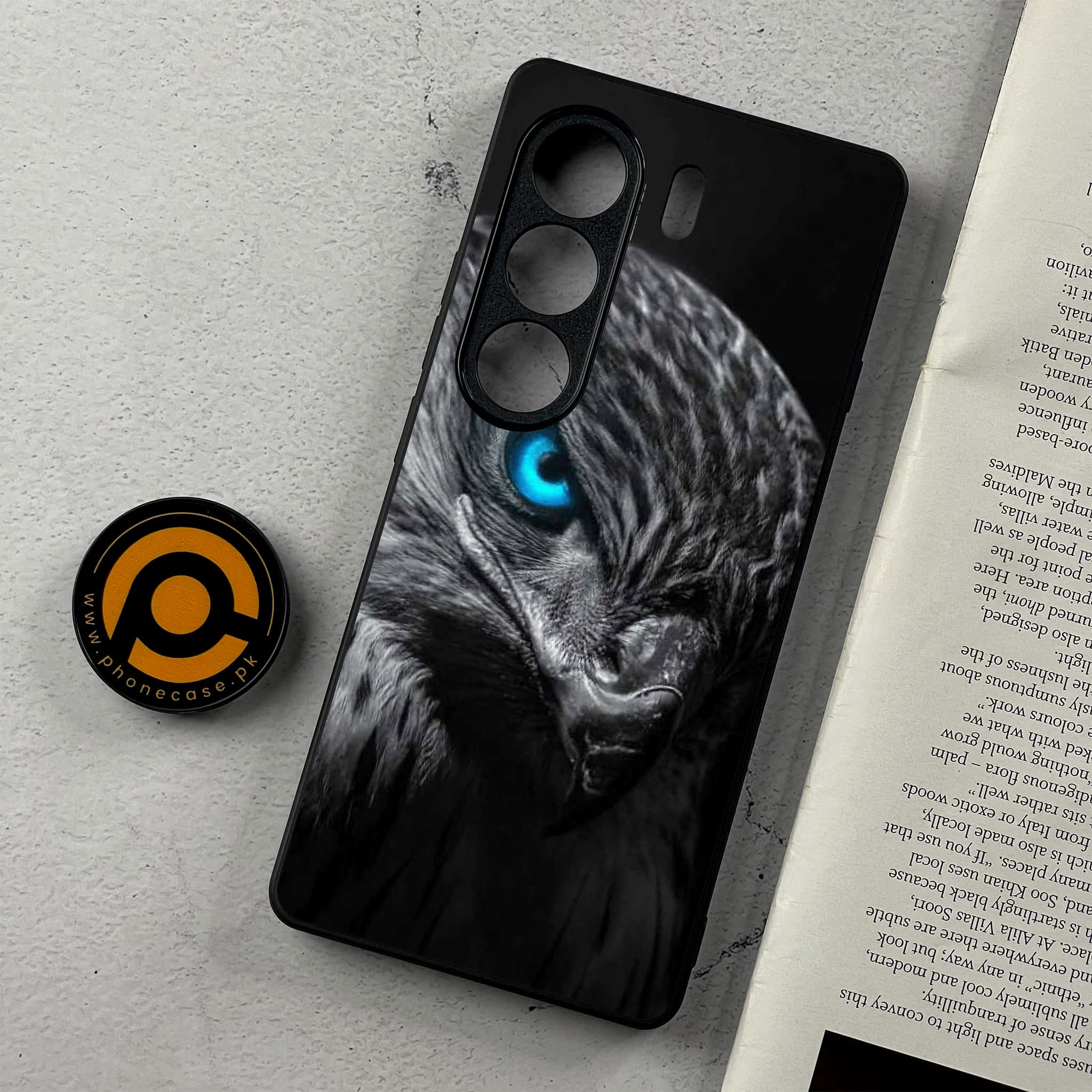 Tecno Camon 40 - Black Art Series - Premium Metal Printed Soft Bumper Shockproof Case