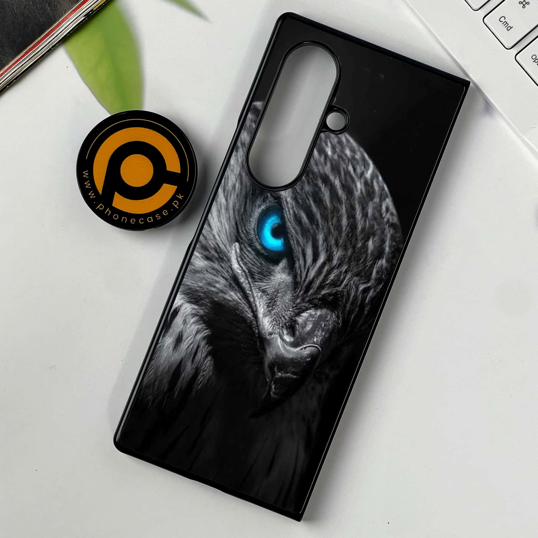 Samsung Galaxy Z Fold 7 - Black Art Series - Premium Metal Printed soft Bumper shock Proof Case