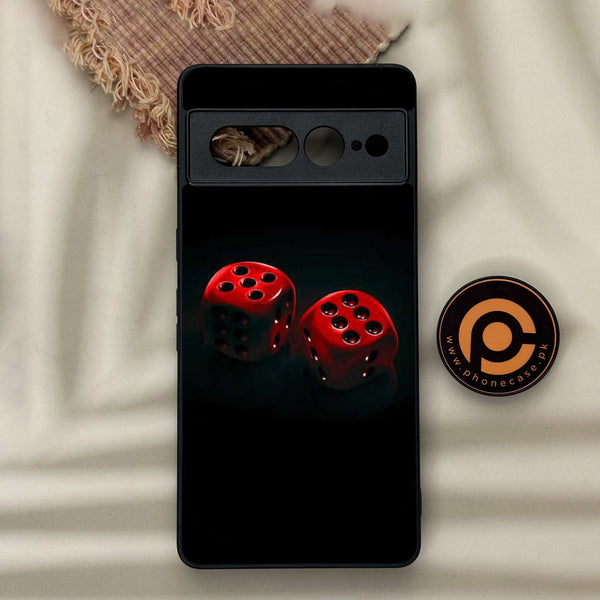 Google Pixel 7 Pro - Black Art  Design 3  - Premium Metal Printed soft Bumper Shock Proof Case  CS-31959 CS-32194   CS-32760 CS-33811  CS-36097 CS-36716