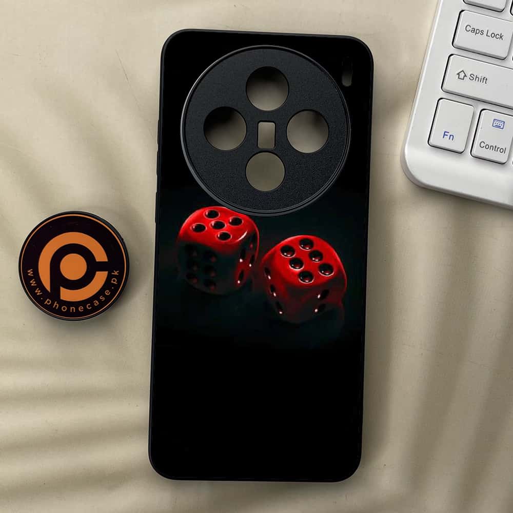 Vivo X200 - Black Art Series - Premium Metal  Printed soft Bumper shock Proof Case