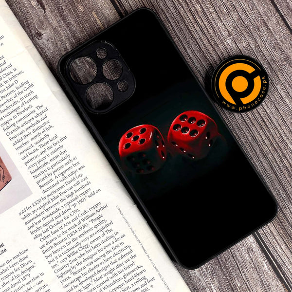 Xiaomi Redmi 12 - Black Art Design 3 - Premium Printed Glass soft Bumper shock Proof Case  CS-26603