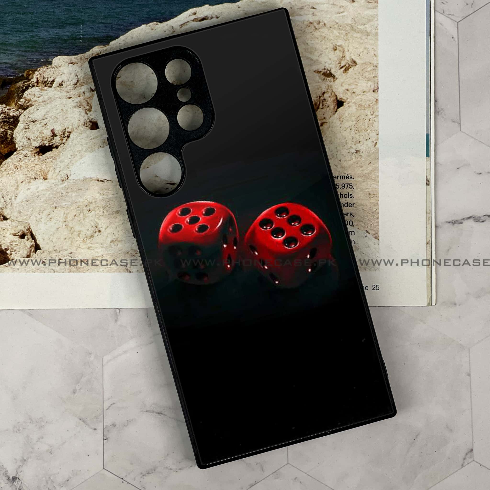 Samsung Galaxy S24 Ultra - Black Art Series - Premium Metal Printed soft Bumper shock Proof Case