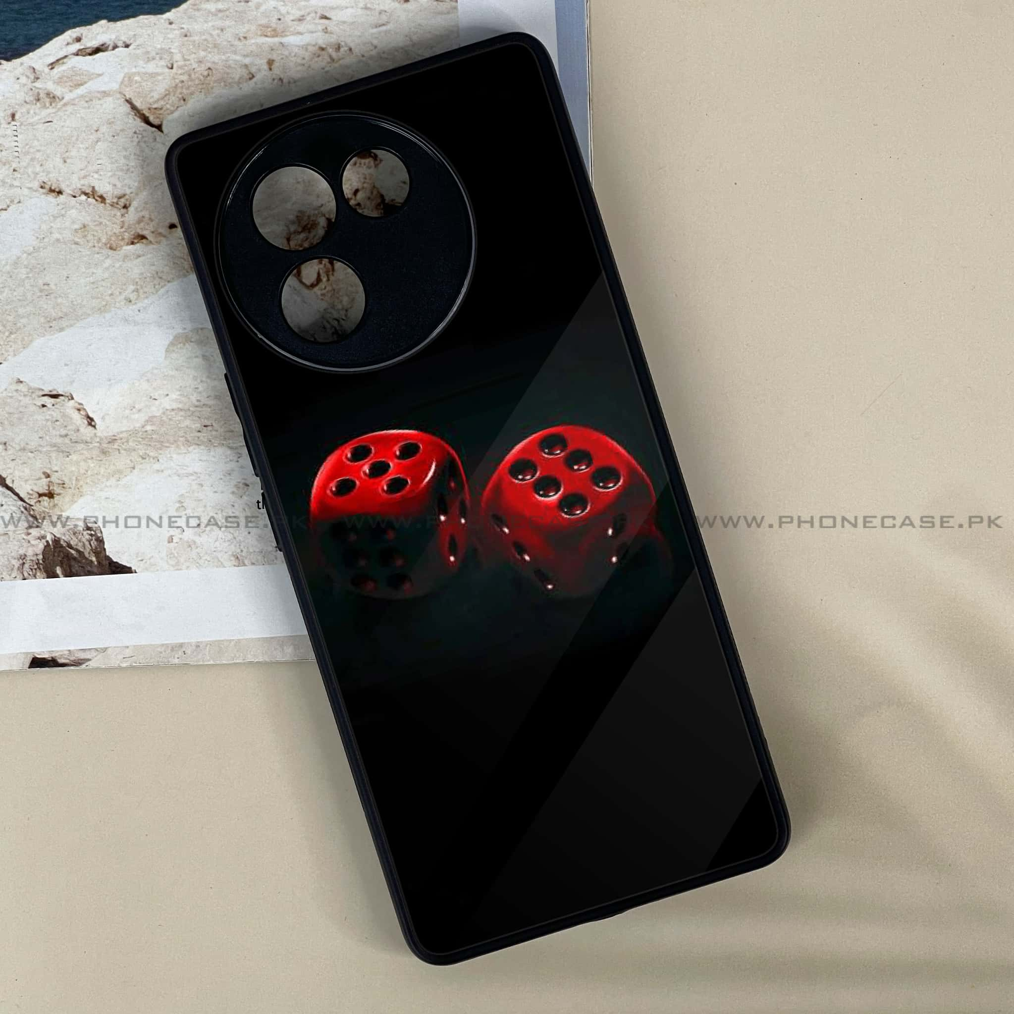 Vivo V30E - Black Art Series - Premium Printed Metal soft Bumper shock Proof Case