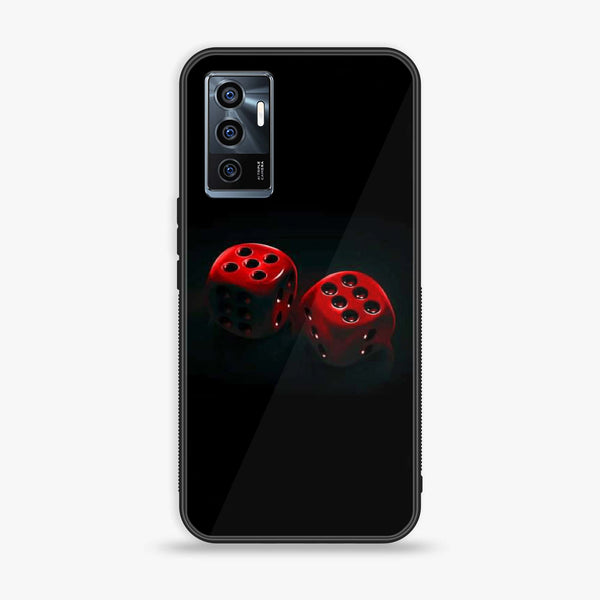 Vivo V23e - Black Art Design 3 - Premium Printed Glass soft Bumper shock Proof Case CS-17340