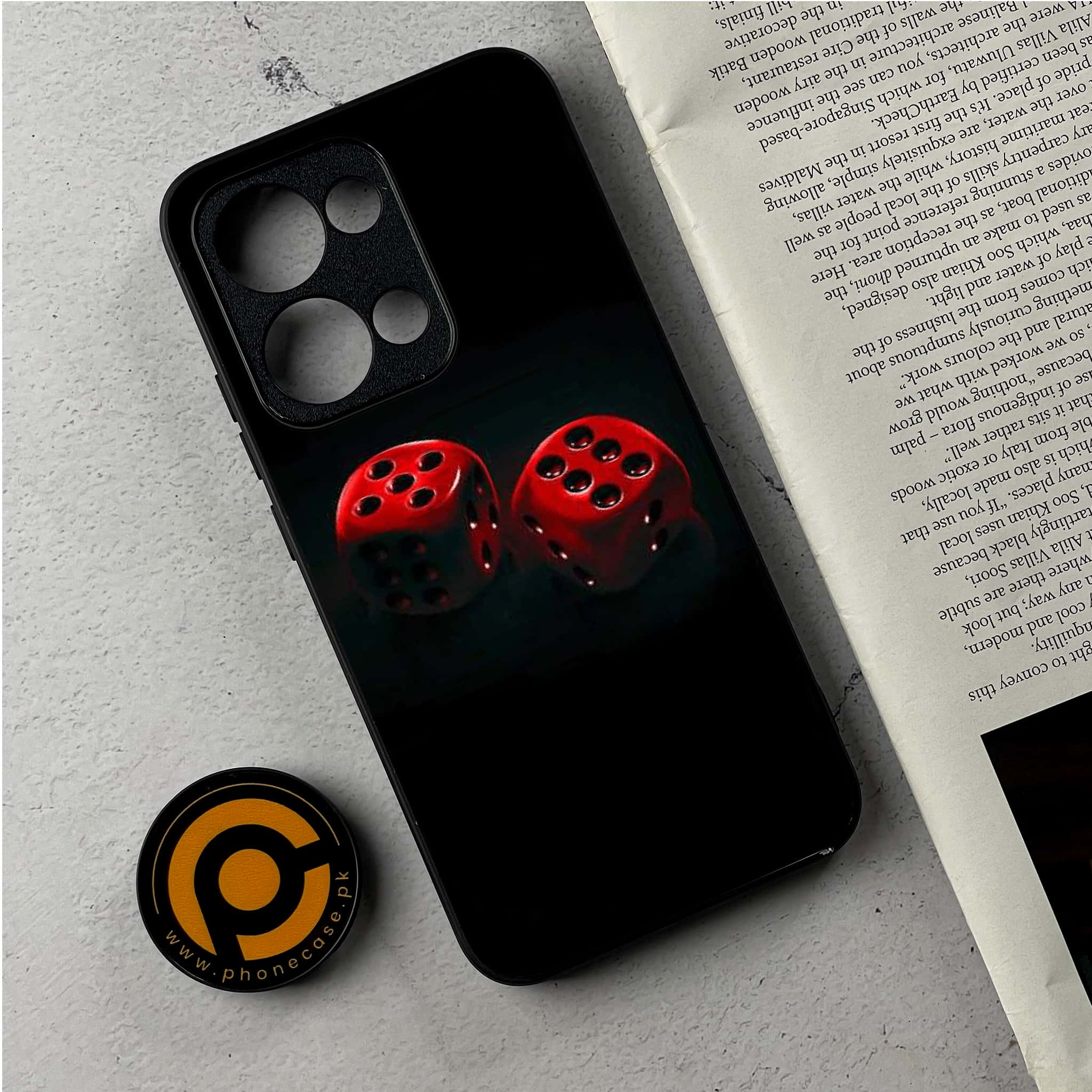 Oppo Reno 13 - Black Art Series - Premium Metal Printed Soft Bumper Shockproof Case
