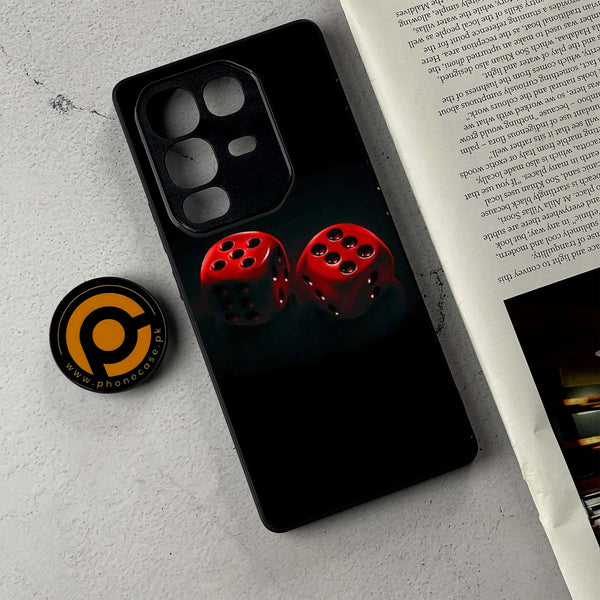 Infinix Note 50 - Black Art Design 3  - Premium Metal Printed Soft Bumper Shockproof Case  CS-42001