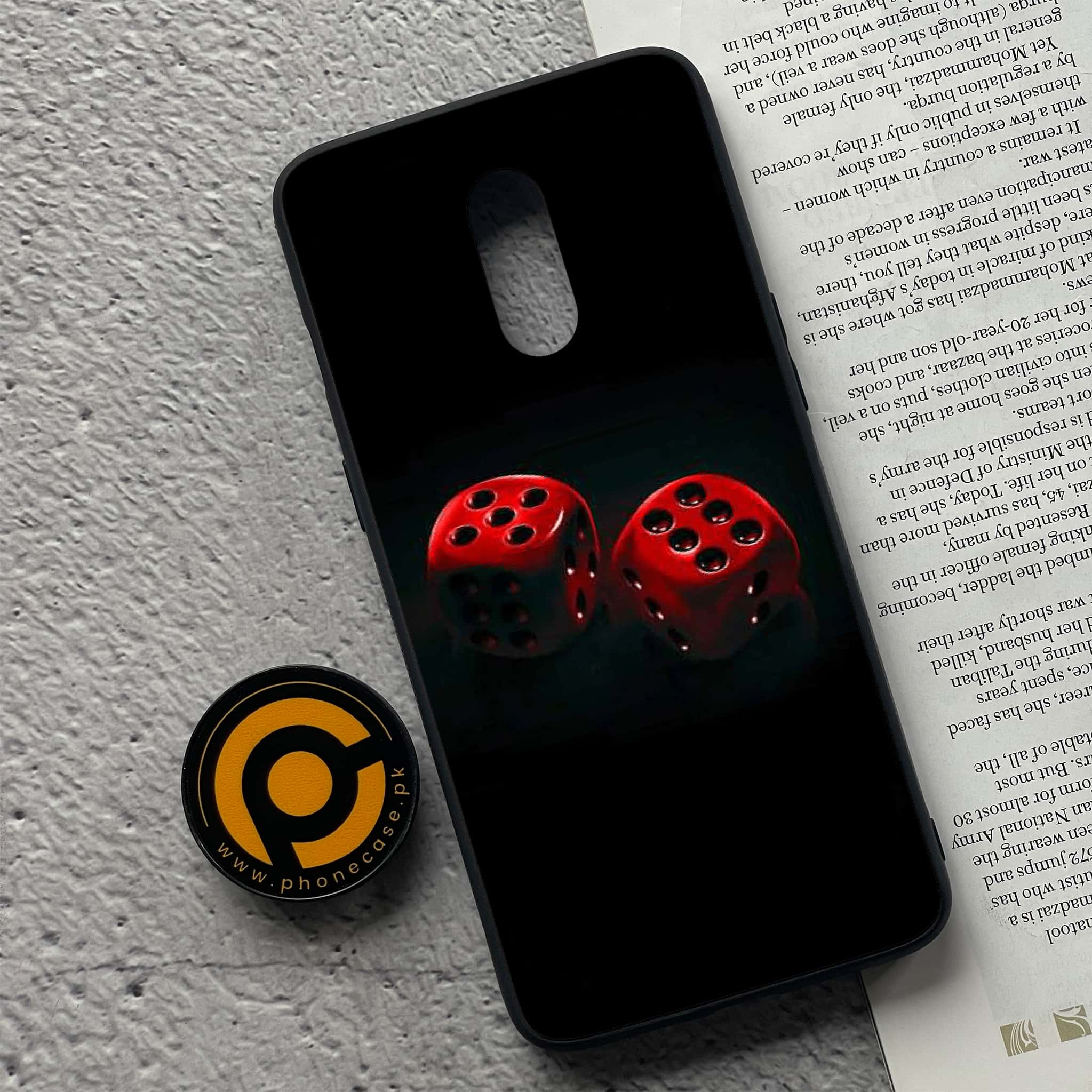 OnePlus 7 - Black Art Series - Premium Printed Glass soft Bumper shock Proof Case