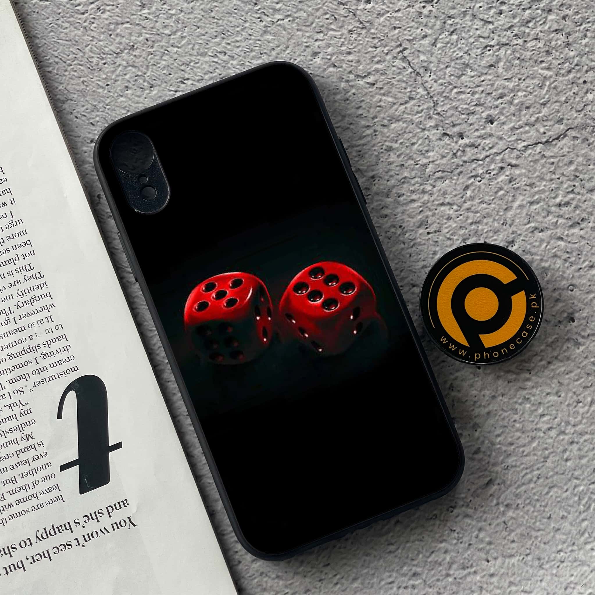 iPhone XR - Black Art Series - Premium Metal Printed soft Bumper shock Proof Case