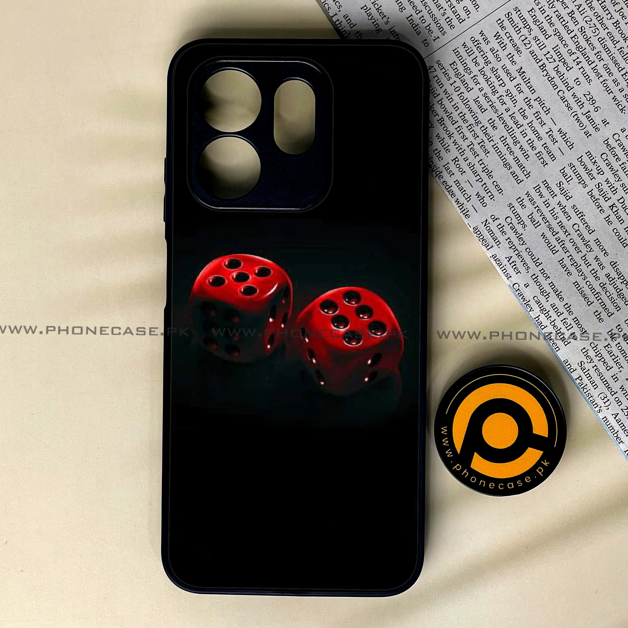Infinix Smart 9 HD - Black Art Series - Premium Metal Printed soft Bumper shock Proof Case