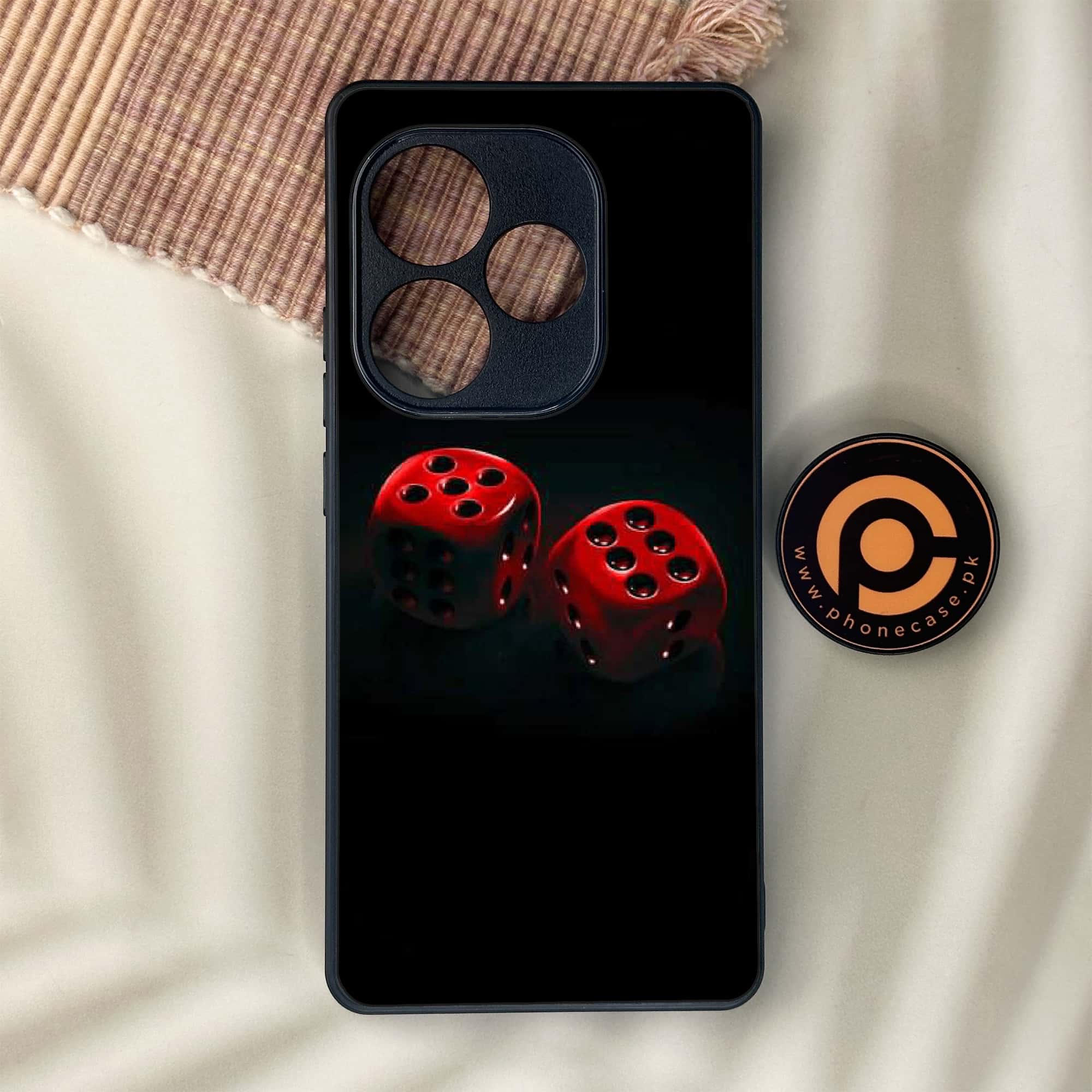 Realme GT 6 - Black Art Series - Premium Metal Printed soft Bumper shock Proof Case