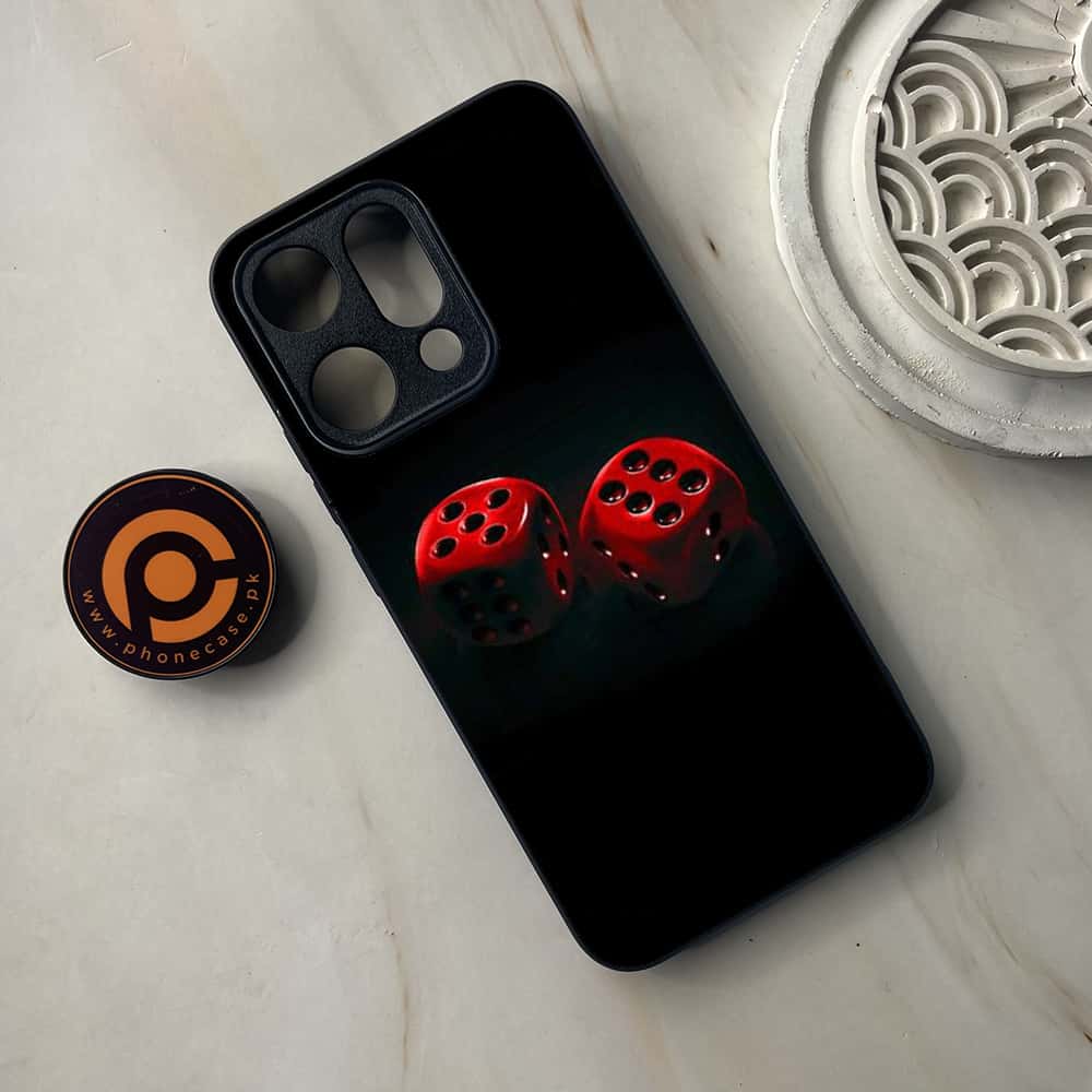 Oppo Reno 14 5G - Black Art Series - Premium Metal Printed soft Bumper shock Proof Case