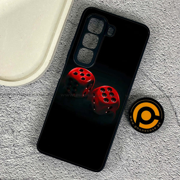 Infinix Hot 50 Pro - Black Art Series Design 3 - Premium Metal Printed soft Bumper shock Proof Case CS-43540