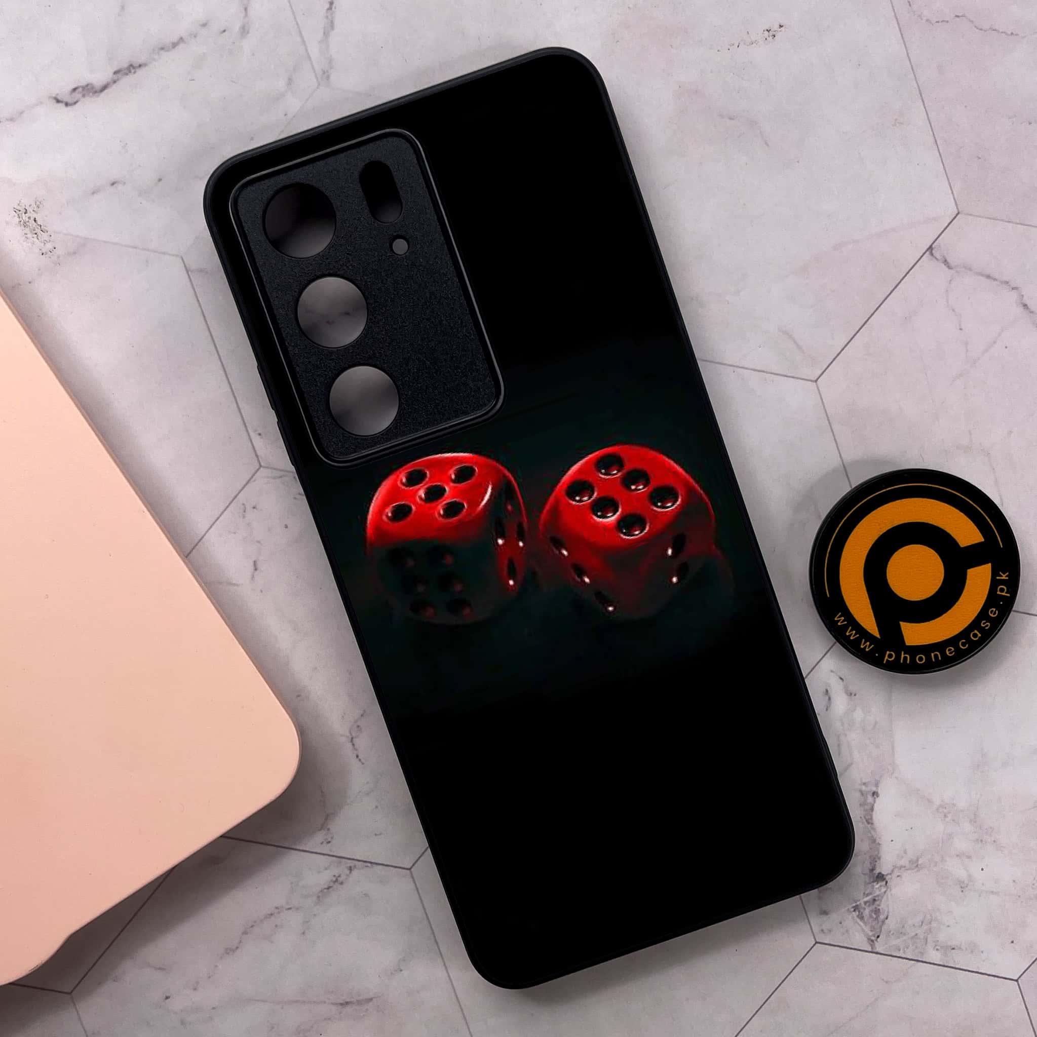 Realme C75x 4G - Black Art Series - Premium Metal Printed soft Bumper shock Proof Case