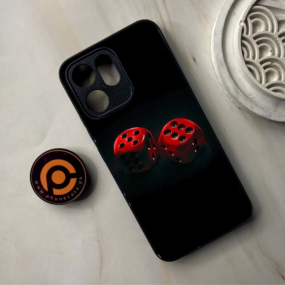 Oppo Reno 14F - Black Art Series - Premium Metal Printed Soft Bumper Shockproof Case