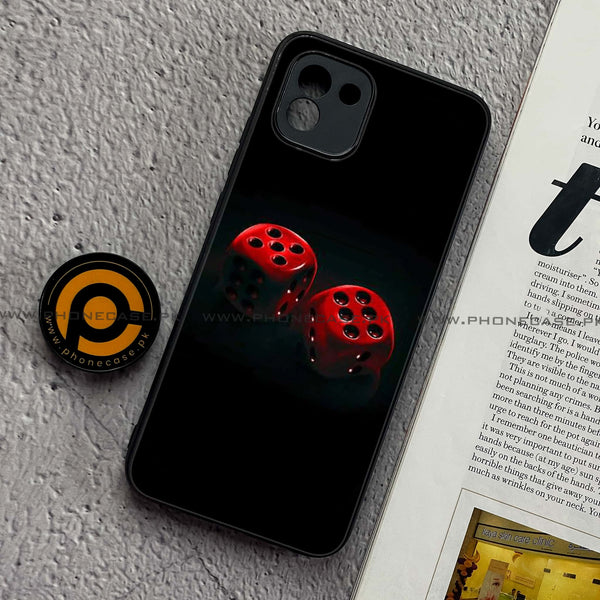 Samsung Galaxy A03 - Black Art Design 3  - Premium Printed Glass soft Bumper shock Proof Case  CS-33639