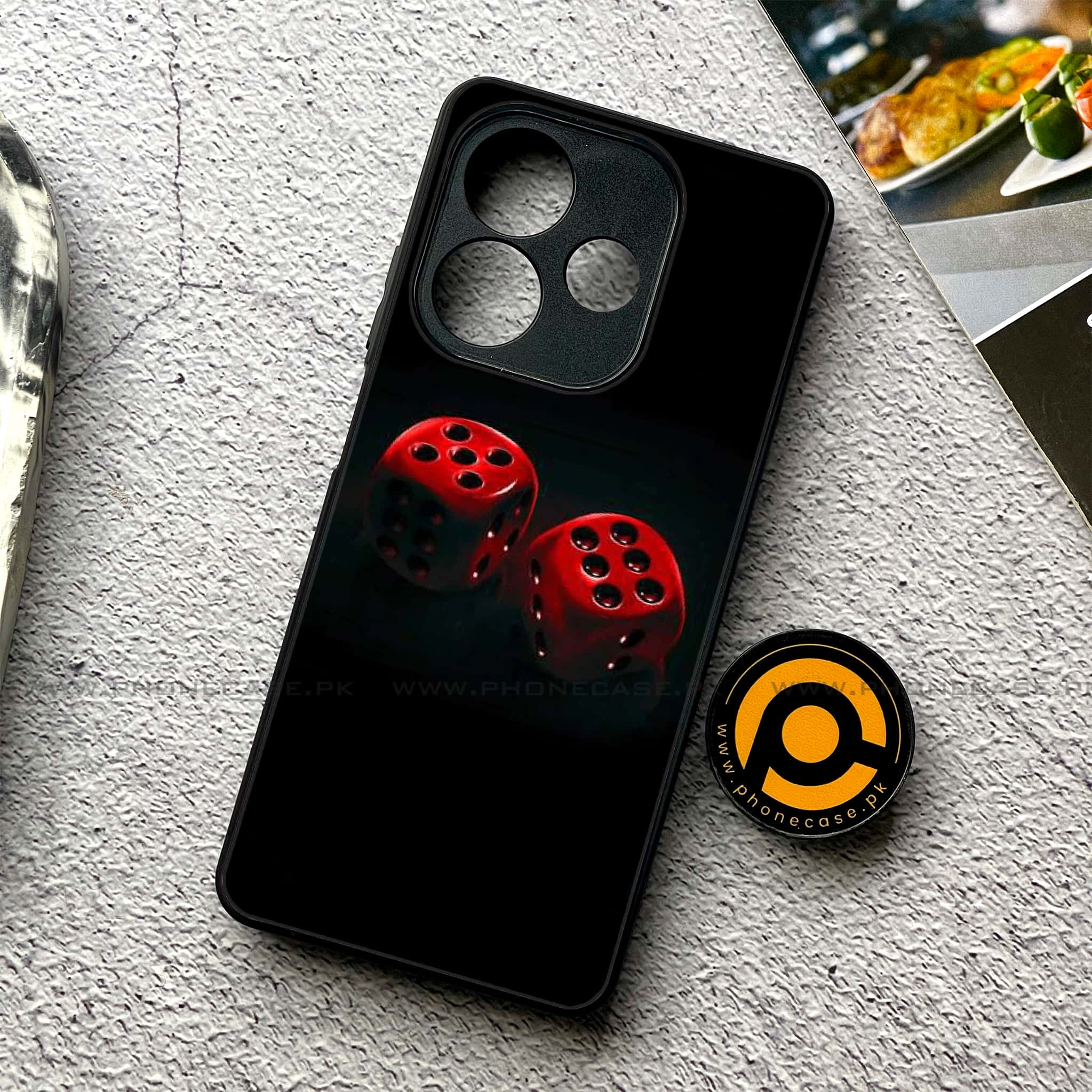 Oppo A5 Pro - Black Art Series - Premium Metal Printed soft Bumper shock Proof Case