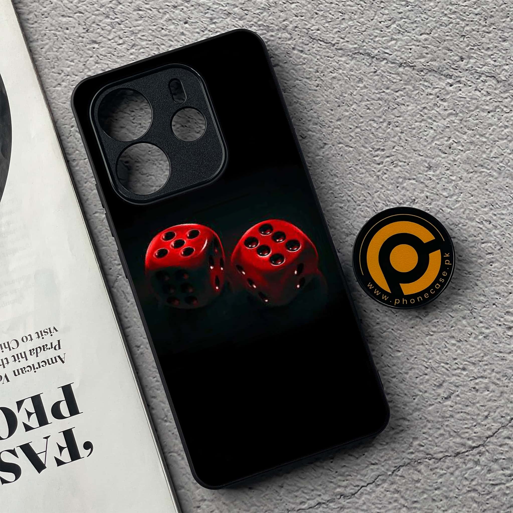 Xiaomi Redmi Note 14 - Black Art Series - Premium Printed Glass soft Bumper shock Proof Case