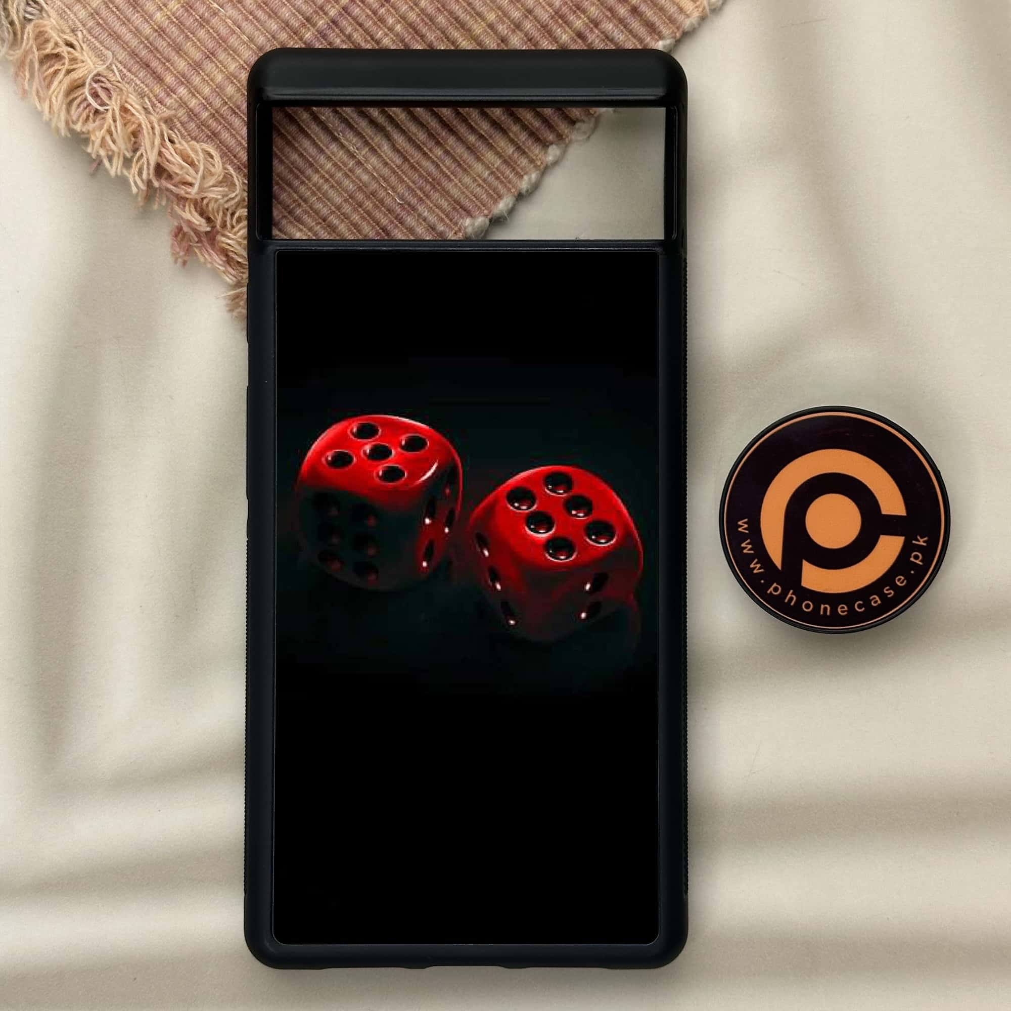 Google Pixel 6 - Black Art Series - Premium Metal Printed soft Bumper Shock Proof Case