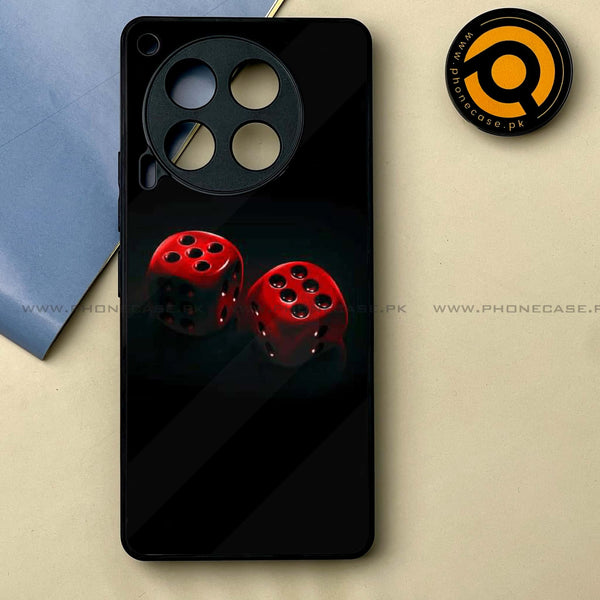 Tecno Camon 30 - Black Art Series  Design 3 -  Premium Printed Metal soft Bumper shock Proof Case CS-41019