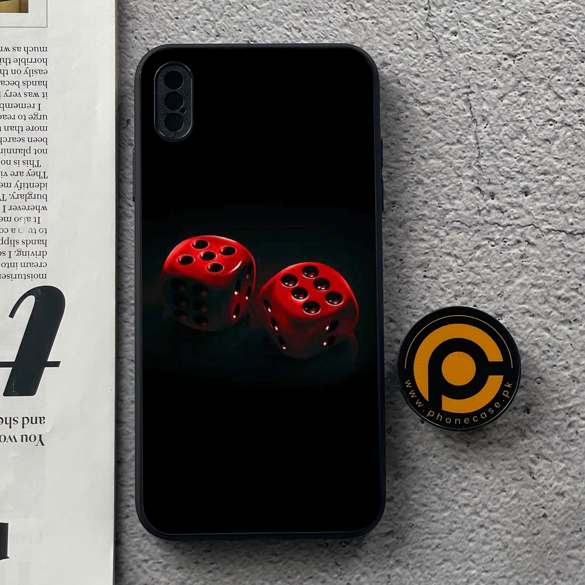 iPhone XS Max - Black Art  Series - Premium Metal Printed soft Bumper shock Proof Case
