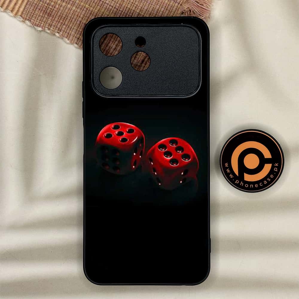 Tecno Spark 40 - Black Art Series - Premium Metal Printed soft Bumper shock Proof Case