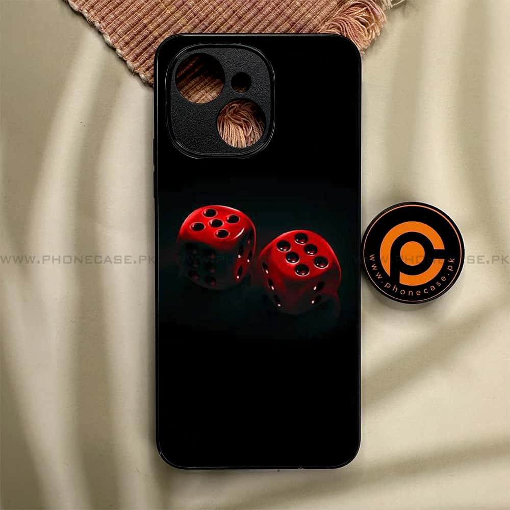 Tecno Spark 40C - Black Art Series - Premium Metal Printed soft Bumper shock Proof Case