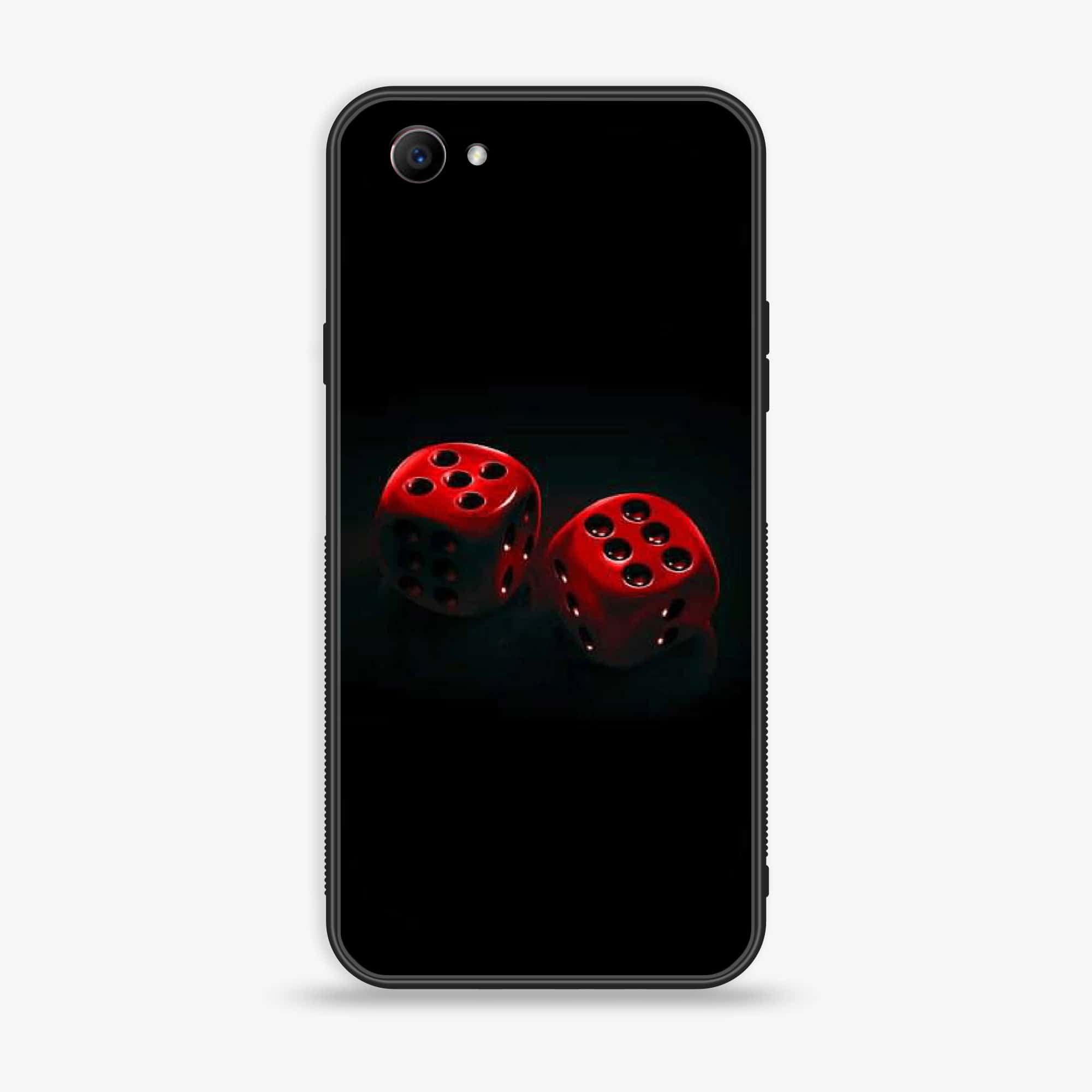 Oppo F7 Youth - Black Art Series - Premium Printed Glass soft Bumper shock Proof Case