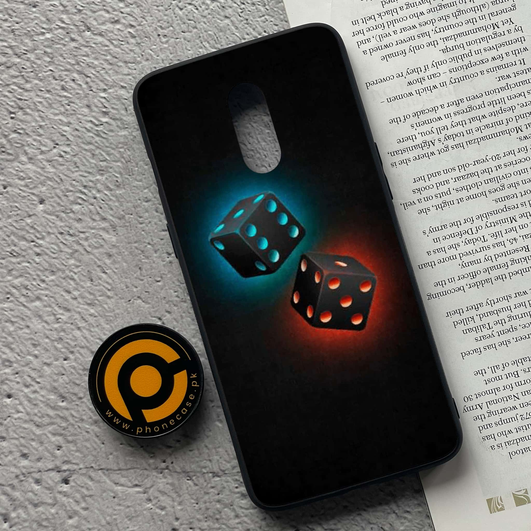 OnePlus 7 - Black Art Series - Premium Printed Glass soft Bumper shock Proof Case