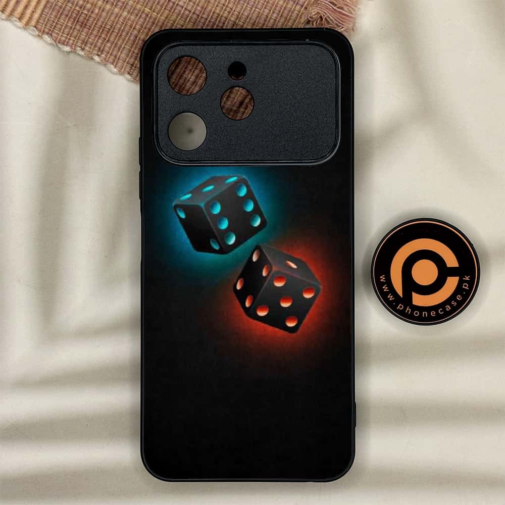 Tecno Spark 40 - Black Art Series - Premium Metal Printed soft Bumper shock Proof Case