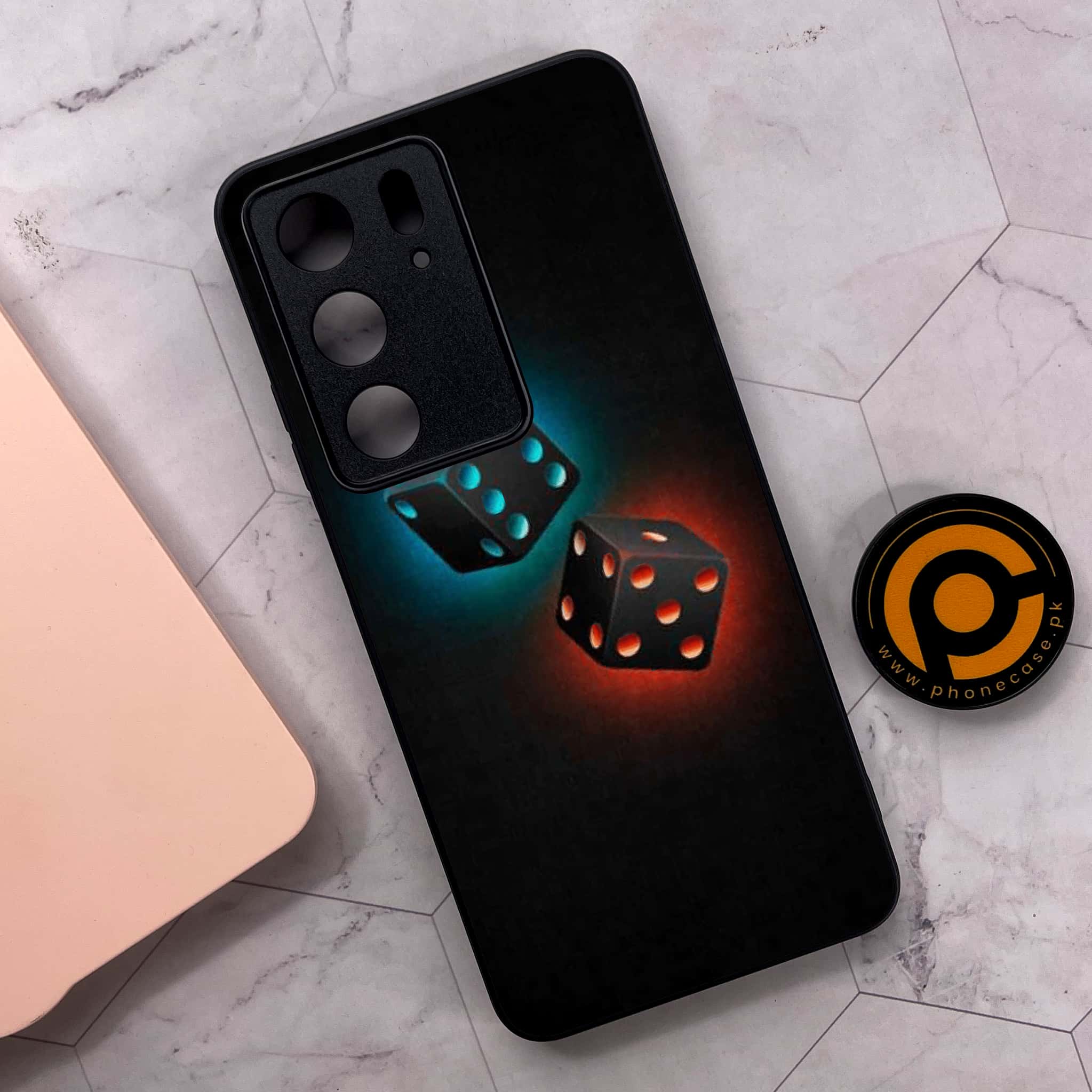 Realme C75x 4G - Black Art Series - Premium Metal Printed soft Bumper shock Proof Case