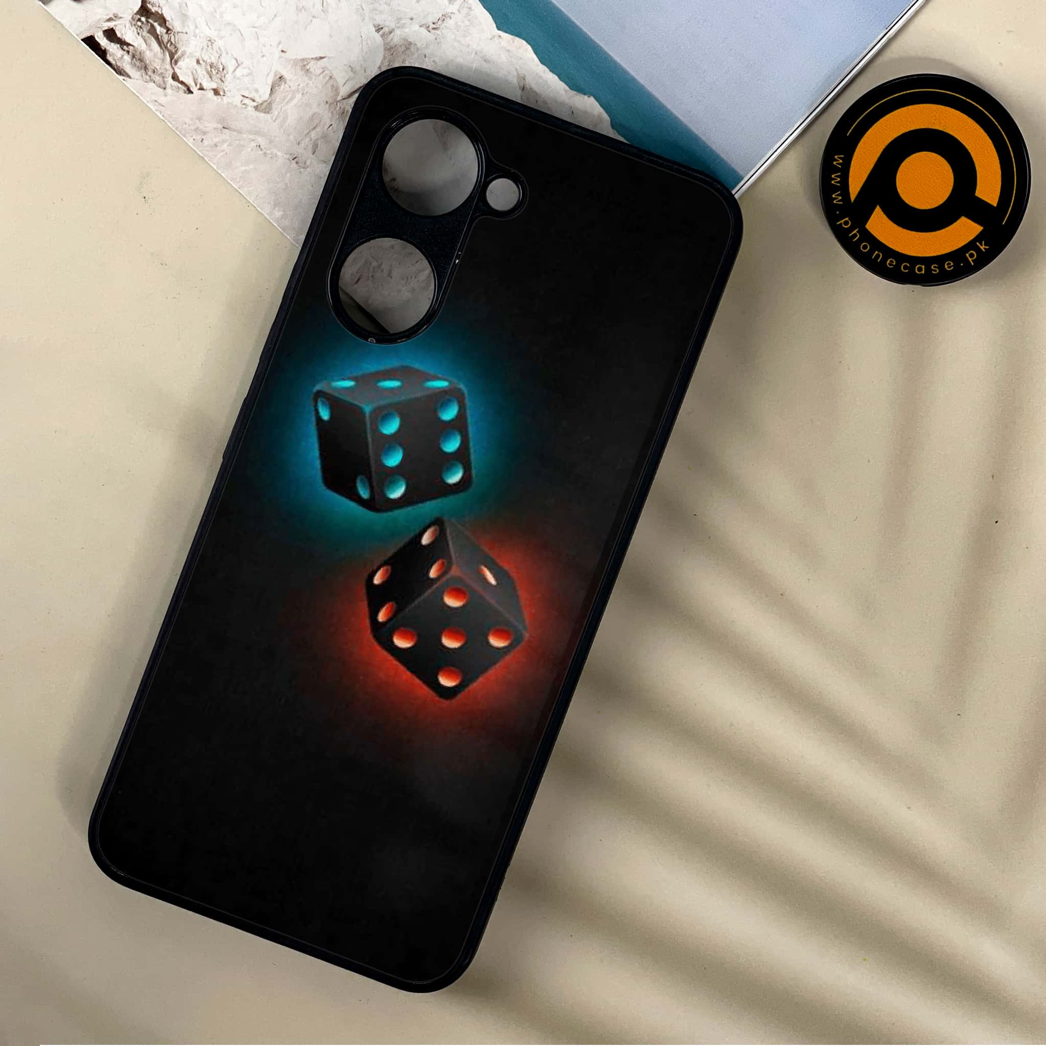 Vivo Y03t - Black Art Series - Premium Printed Metal soft Bumper shock Proof Case