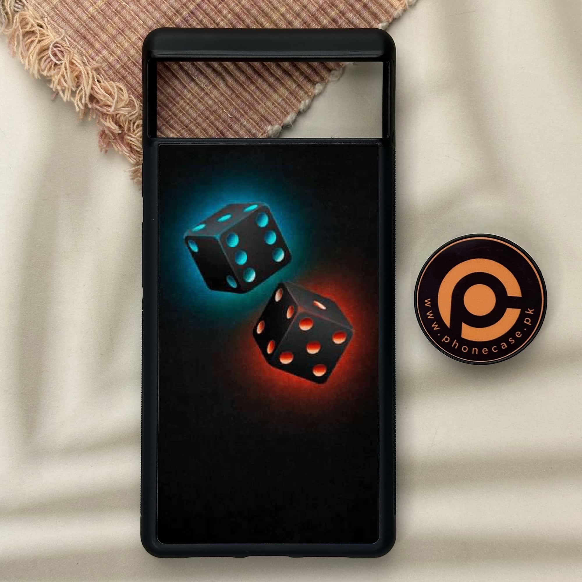 Google Pixel 6 - Black Art Series - Premium Metal Printed soft Bumper Shock Proof Case