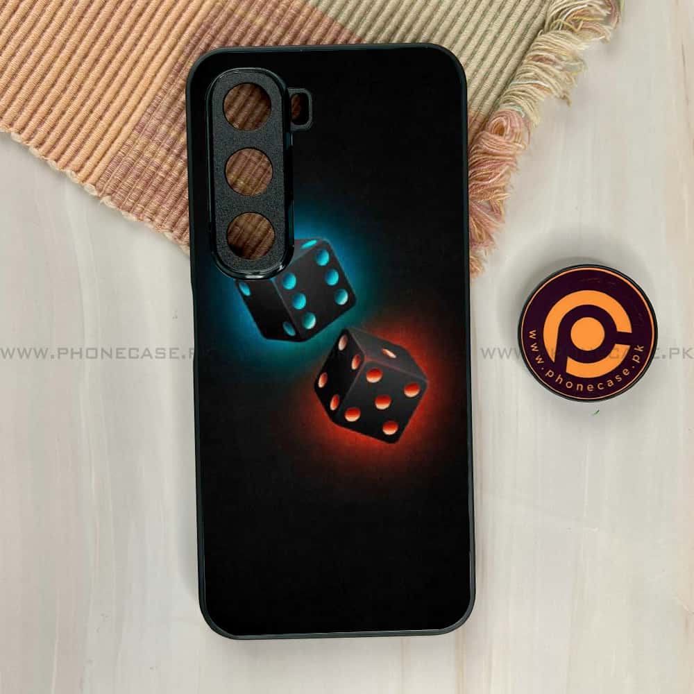 Infinix Hot 60i - Black Art Series - Premium Metal Printed soft Bumper shock Proof Case