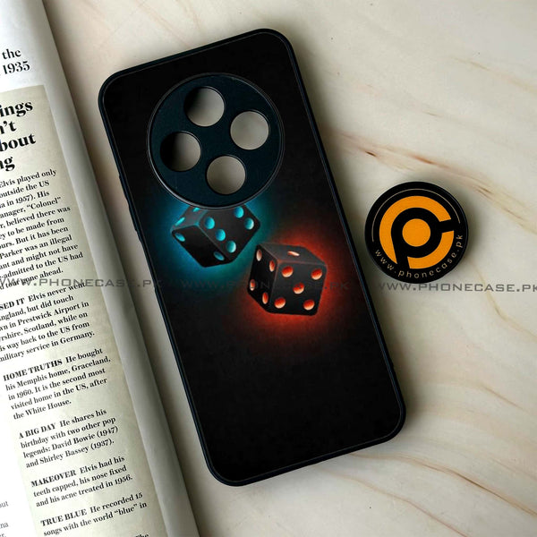 Tecno Spark 30C - Black Art Design 4  - Premium Printed Glass soft Bumper shock Proof Case  CS-35394