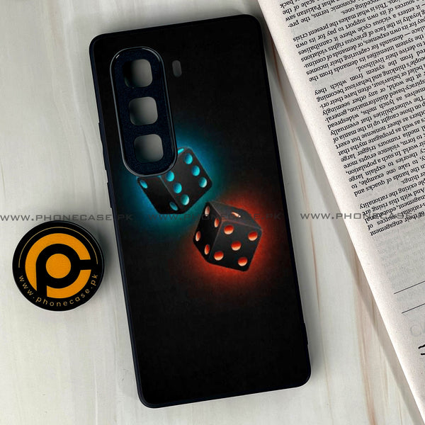 Infinix Hot 50 Pro Plus - Black Art Design 4 - Premium Metal Printed soft Bumper shock Proof Case  CS-36436