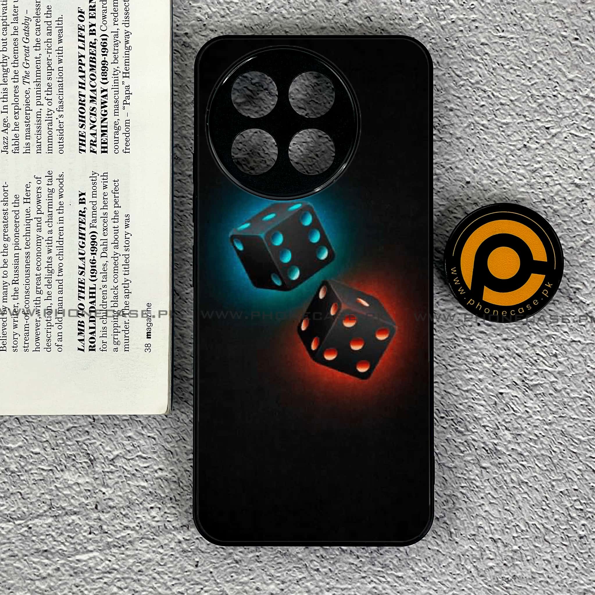 OnePlus 13R - Black Art Series - Premium Printed Glass soft Bumper shock Proof Case